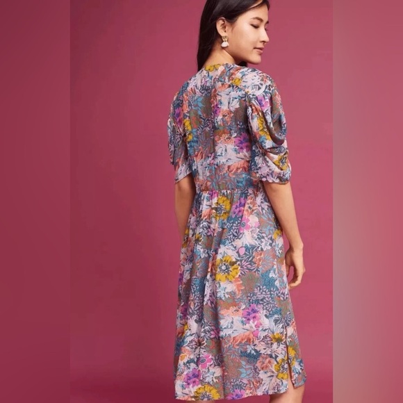 Anthropologie Akemi + Kin Multicolor Valencia Floral‎ Dress oversized - Picture 2 of 9